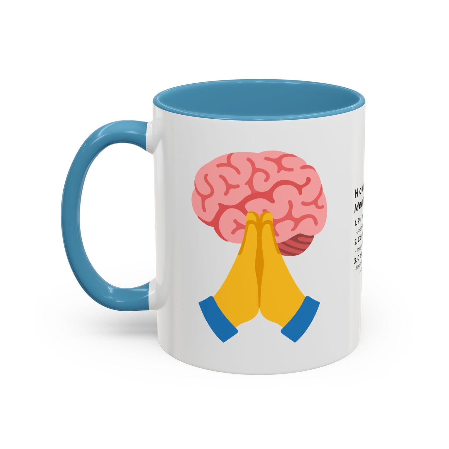 Mental Prayer Emoji Coffee Mug (11, 15oz)