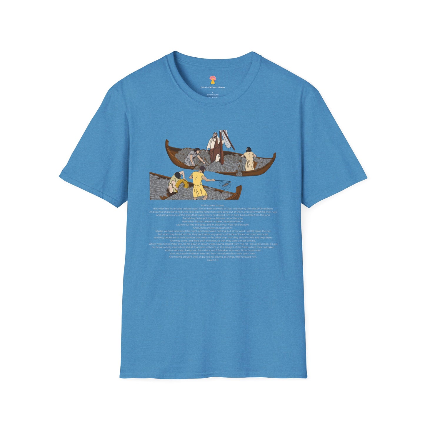 The Call of Simon the Fisherman Mental Prayer Unisex Softstyle T-Shirt