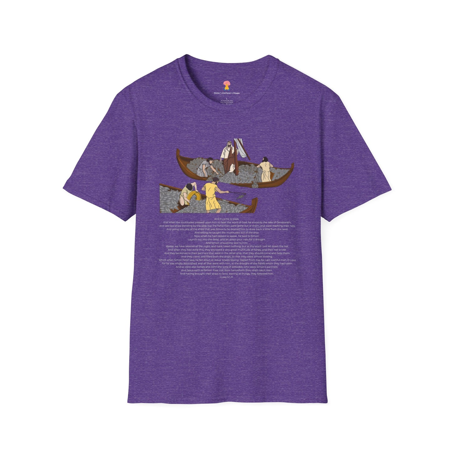 The Call of Simon the Fisherman Mental Prayer Unisex Softstyle T-Shirt