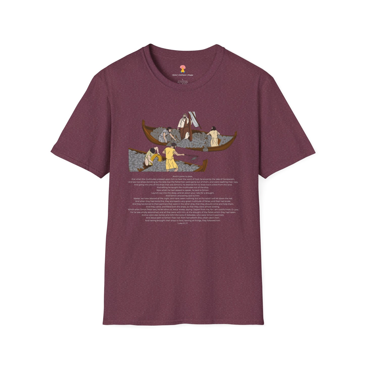 The Call of Simon the Fisherman Mental Prayer Unisex Softstyle T-Shirt