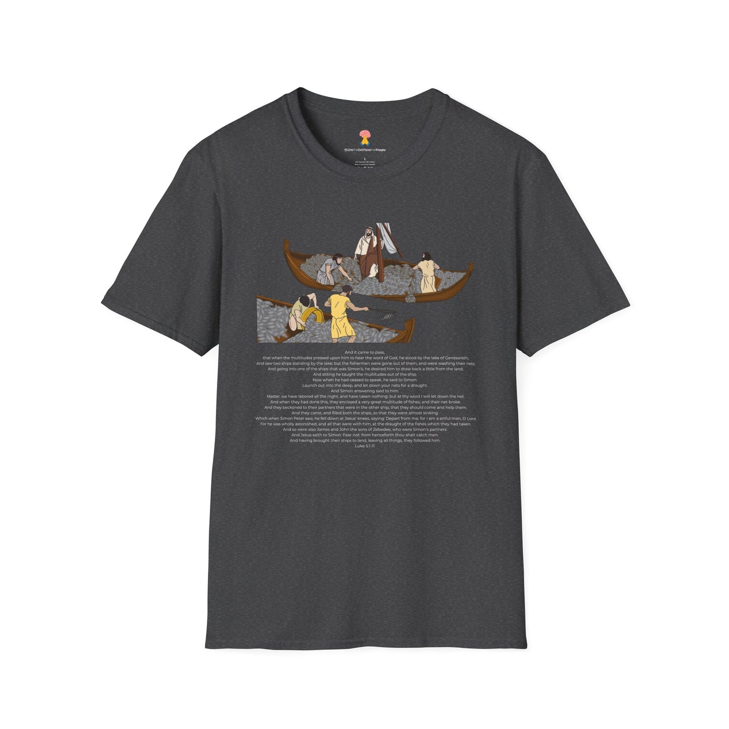 The Call of Simon the Fisherman Mental Prayer Unisex Softstyle T-Shirt