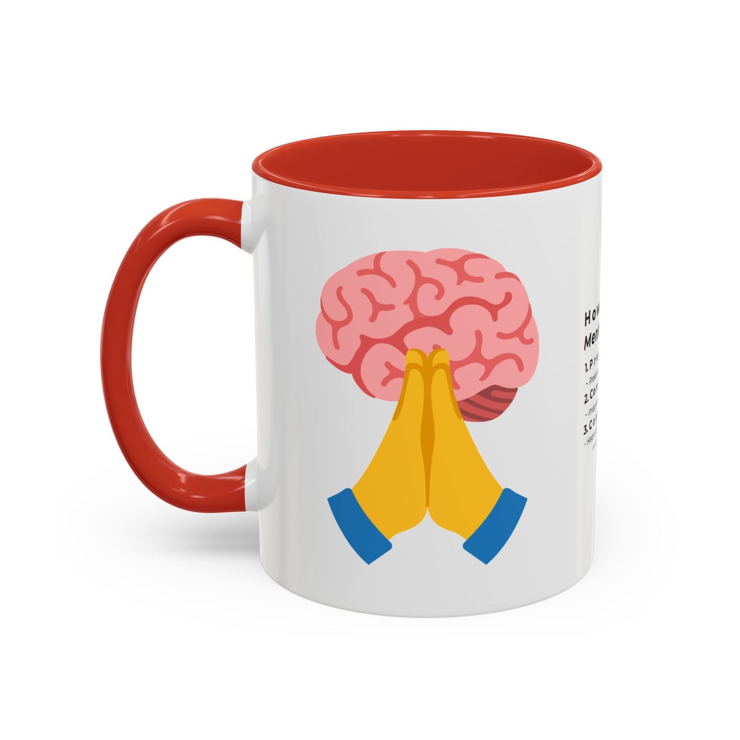 Mental Prayer Emoji Coffee Mug (11, 15oz)