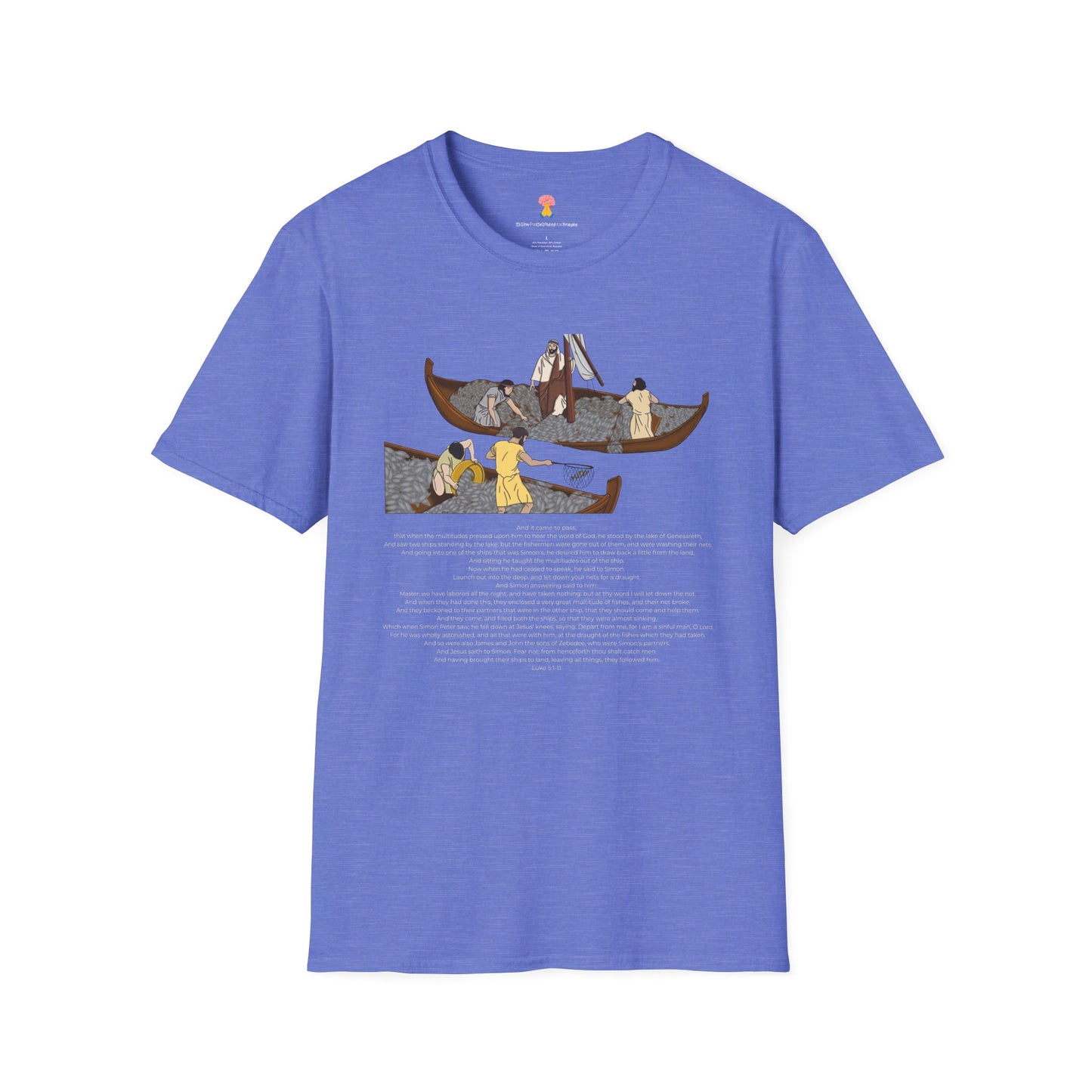 The Call of Simon the Fisherman Mental Prayer Unisex Softstyle T-Shirt