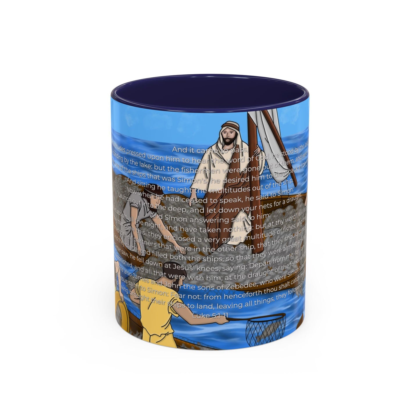 The Call of Simon the Fisherman Coffee Mug (11, 15oz)