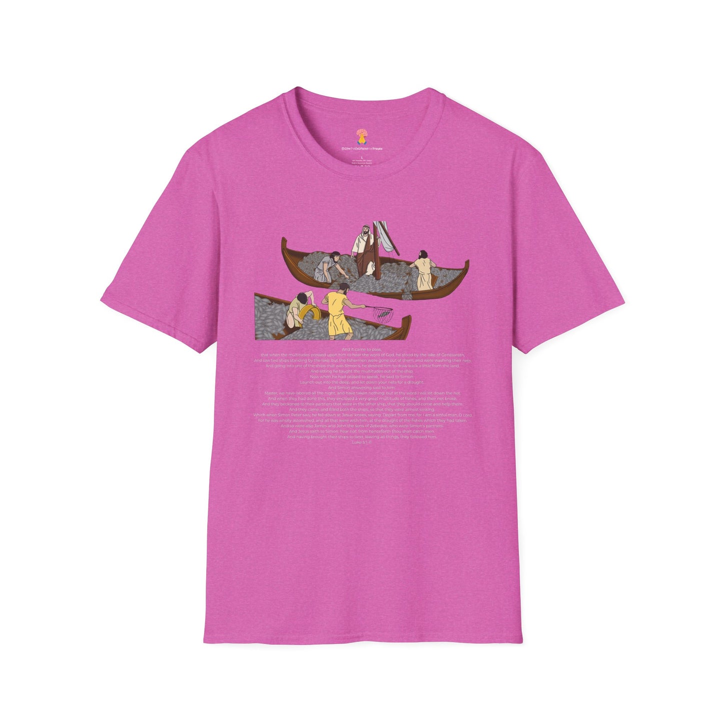 The Call of Simon the Fisherman Mental Prayer Unisex Softstyle T-Shirt