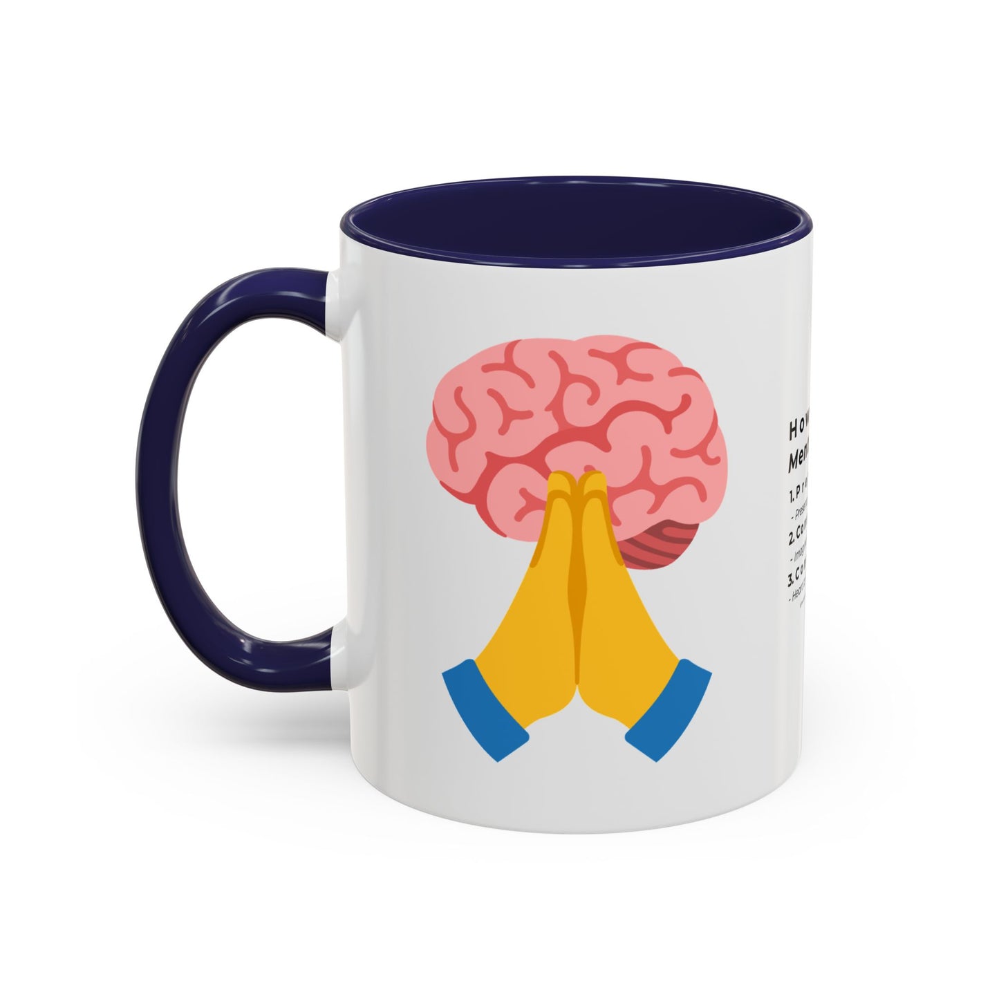Mental Prayer Emoji Coffee Mug (11, 15oz)